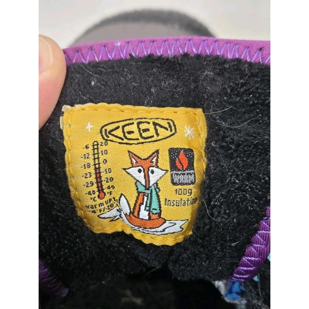 KEEN Howser II Winter Chukka Boots Kids 6 Blue Purple Waterproof Insulated